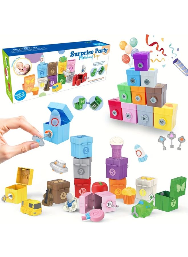 Treasure Chest Surprise Box Interactive Number Learning Toy STEM Gift for Kids Ages 3 4 5 - Image 1